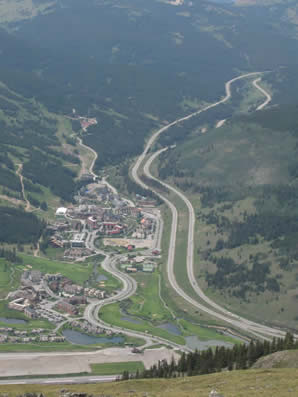 Copper Mountain Resort, from Ten Mile Pass
