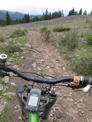 Steve's eye view of the trail